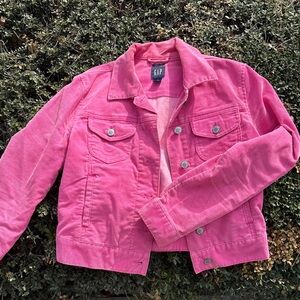 GAP Pink Corduroy Jacket - vibrant and faded